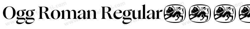 Ogg Roman Regular字体转换